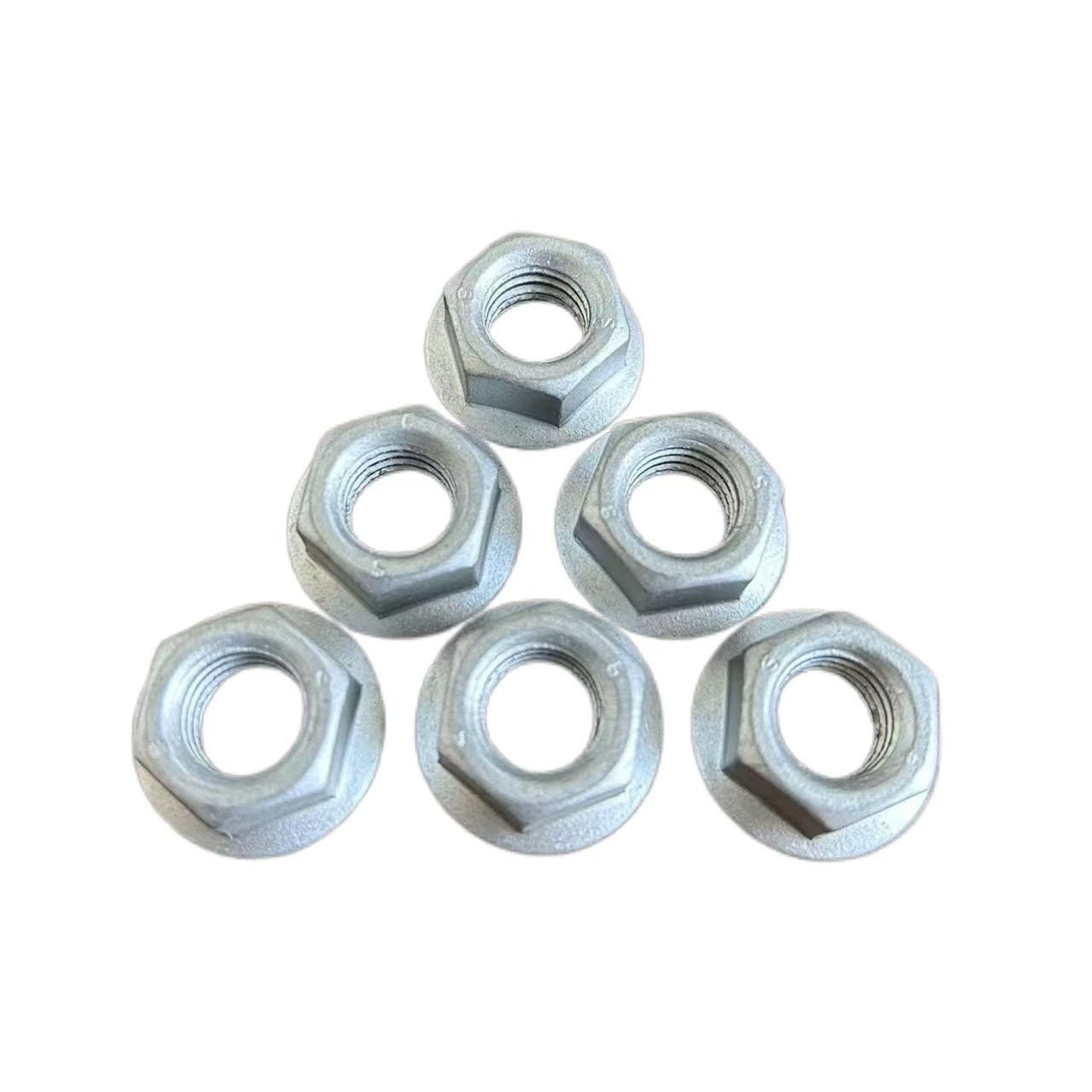 Tuercas con brida hexagonal DIN6923 Grado 8 con dentado HDG 