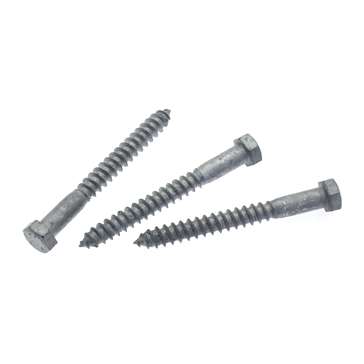 Tirafondos hexagonales HDG DIN571 de acero al carbono