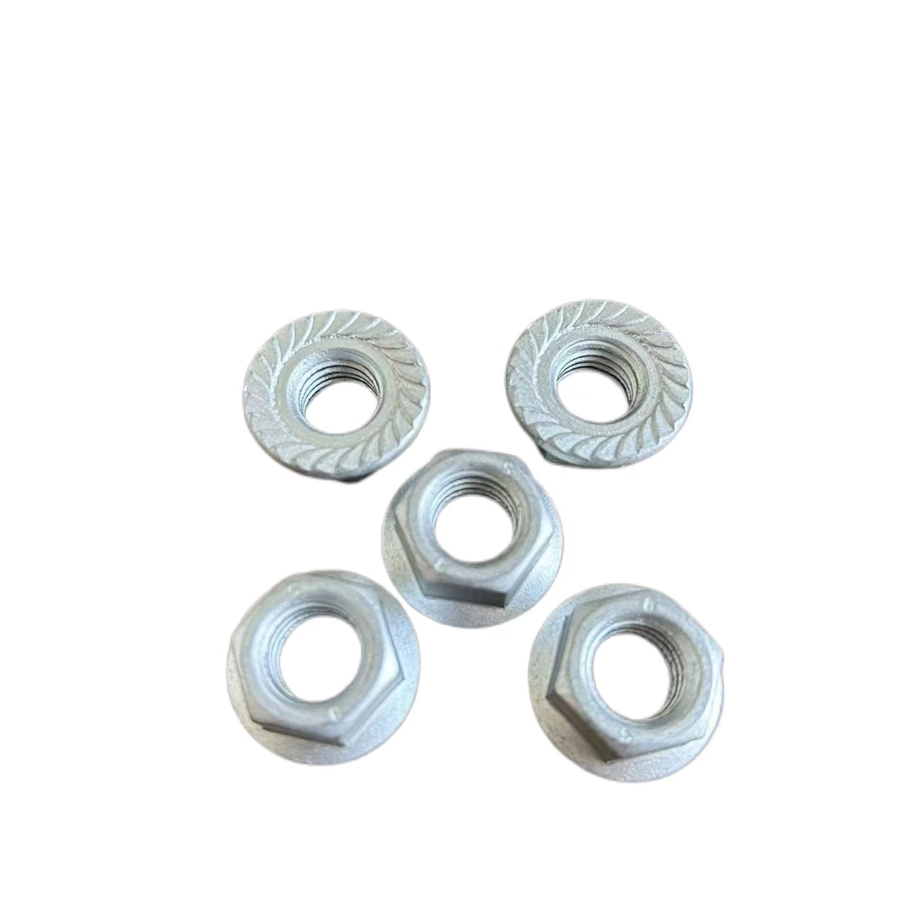 Tuercas con brida hexagonal DIN6923 Grado 8 con dentado HDG 