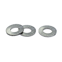 Arandelas autoblocantes de doble pila de acero inoxidable DIN25201