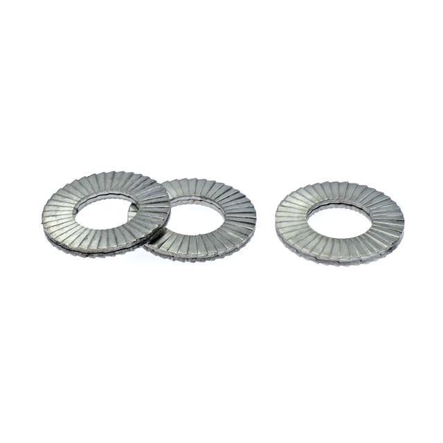 Arandelas autoblocantes de doble pila de acero inoxidable DIN25201
