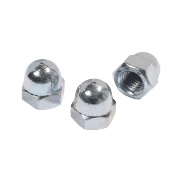 Tuercas ciegas abovedadas hexagonales de acero al carbono DIN1587 galvanizadas 