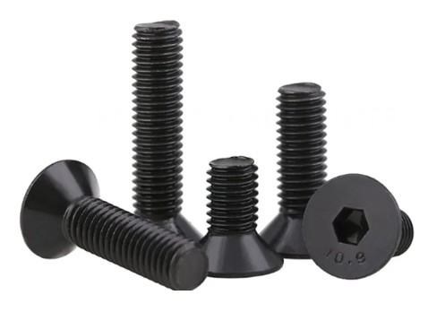Tornillos de cabeza avellanada del zócalo del hex. del acero de carbono Grade10.9 DIN7991 