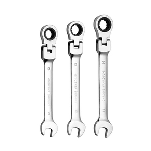 Llave de trinquete combinada con cabeza flexible